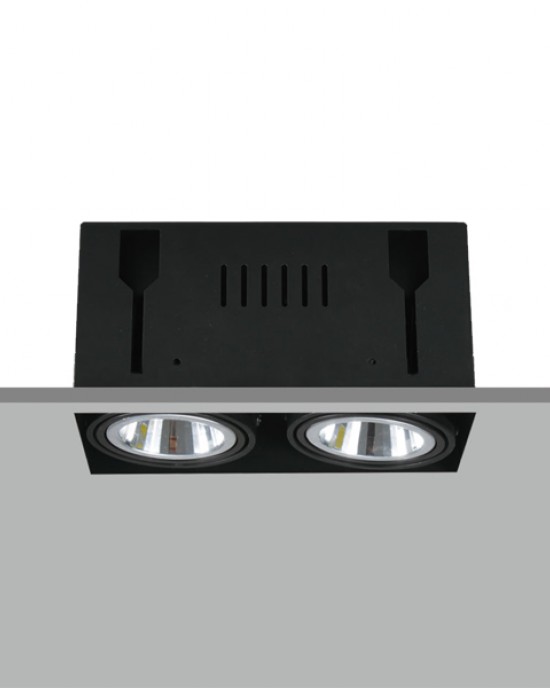 TE FH2108 2x10W 無邊框方型嵌入式 LED 筒燈
