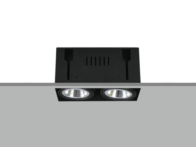 TE FH2108 2x10W Trim-less Square Recessed LED Downlight