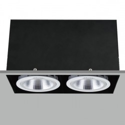TE FH2830 2x20W Trim-less Square Recessed LED Downlight