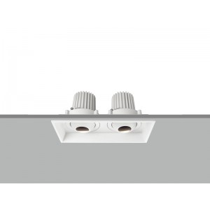 TE VN4188 2x7W Twin Adjustable Tilt Angle Square Recessed  LED Downlight