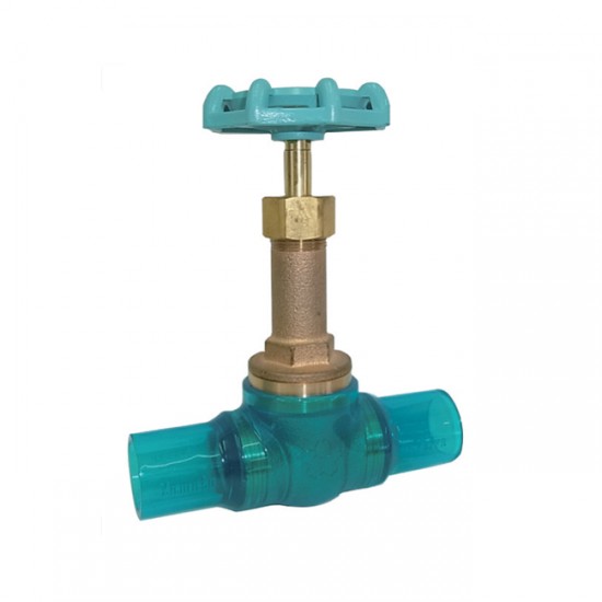 Yamato B10ESGN Bronze Gate Valve with Clear PVC Fitting